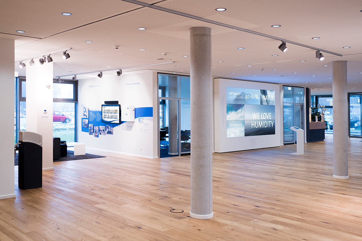 antiboring units, interaktive Exponate für den Hamburger Standort von Condair