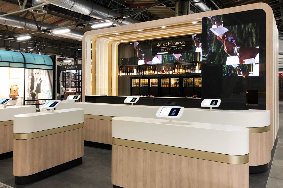 antiboring units, Exponat für Moët Hennessy, BCB 2017 und 2018 (Bestellsystem)